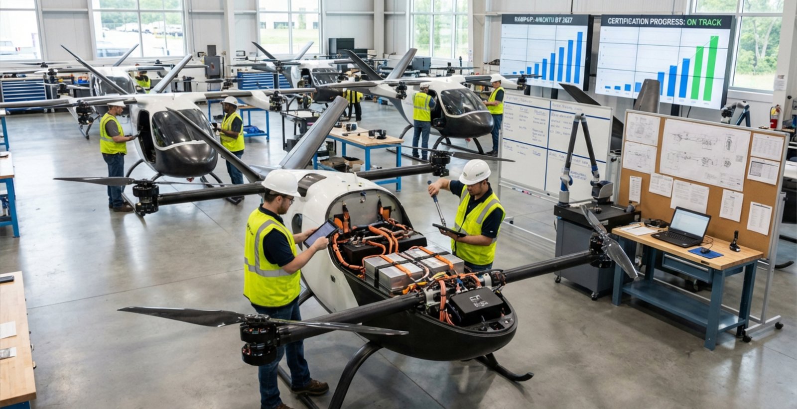 Electric Air Taxis: Scaling Production for a 2027 Commercial Launch
